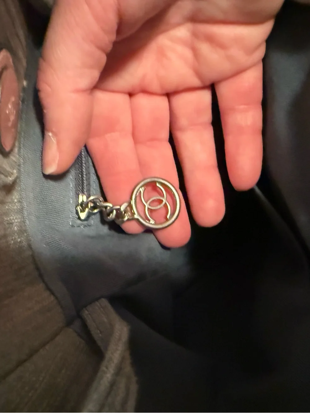 Small Chanel Denim Deauville tote